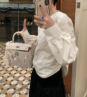 【動画あり】バックダブルリボンロングスリーブトップス　２色展開 - select store mirror me【動画あり】バックダブルリボンロングスリーブトップス　２色展開191019993mirror meselect store mirror me191019993アイボリー