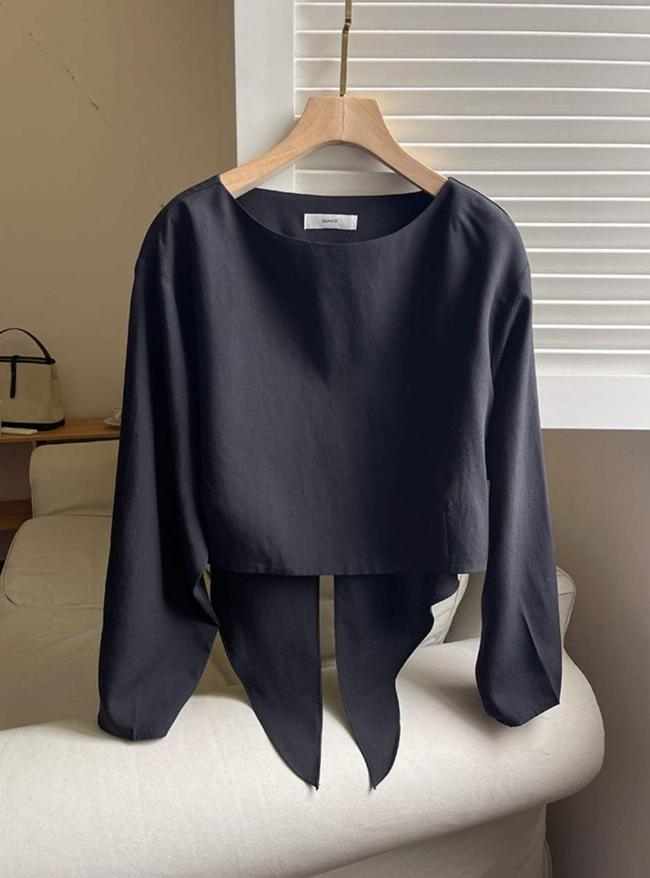 【動画あり】バックリボンラウンドネックブラウス　２色展開 - select store mirror me【動画あり】バックリボンラウンドネックブラウス　２色展開191451933mirror meselect store mirror me191451933ホワイト