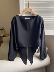 【動画あり】バックリボンラウンドネックブラウス　２色展開 - select store mirror me【動画あり】バックリボンラウンドネックブラウス　２色展開191451933mirror meselect store mirror me191451933ホワイト