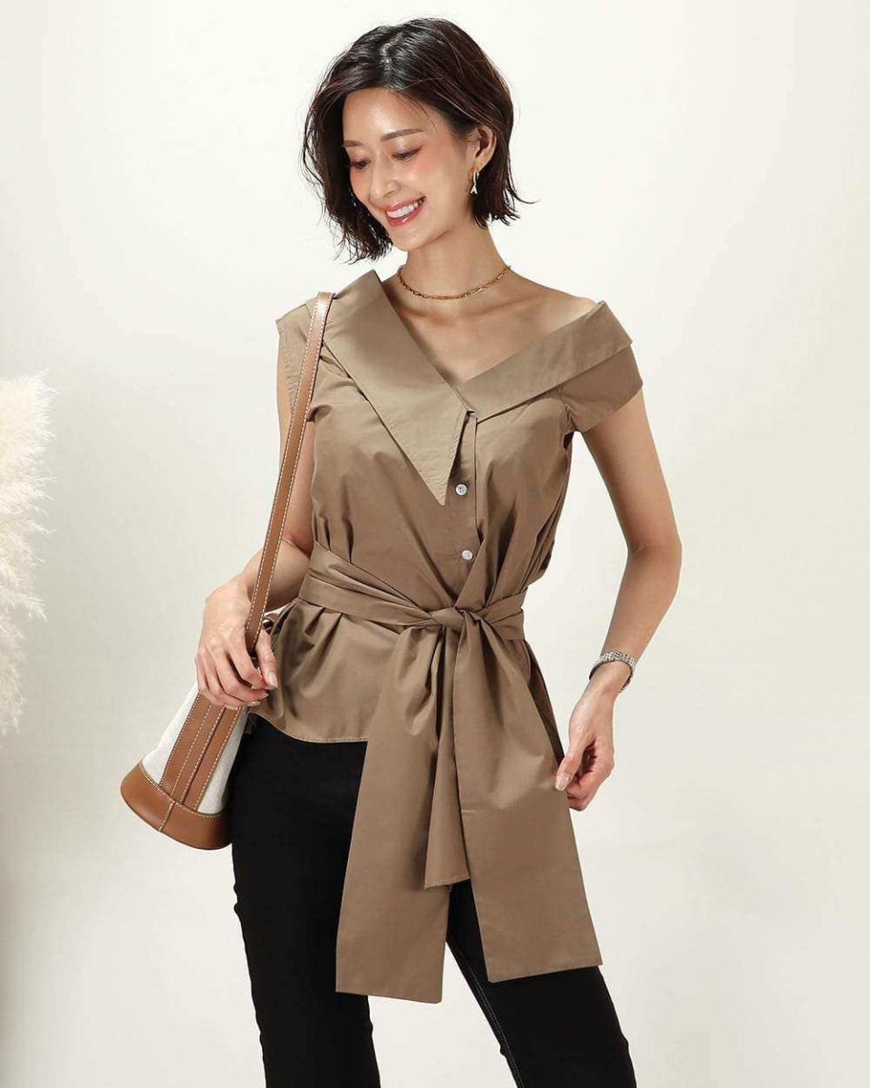 アシンメトリーオフショルトップス　２色展開 - select store mirror meアシンメトリーオフショルトップス　２色展開194553704mirror meselect store mirror me194553704ブラック