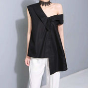 アシンメトリーオフショルトップス　２色展開 - select store mirror meアシンメトリーオフショルトップス　２色展開194553704mirror meselect store mirror me194553704ブラック