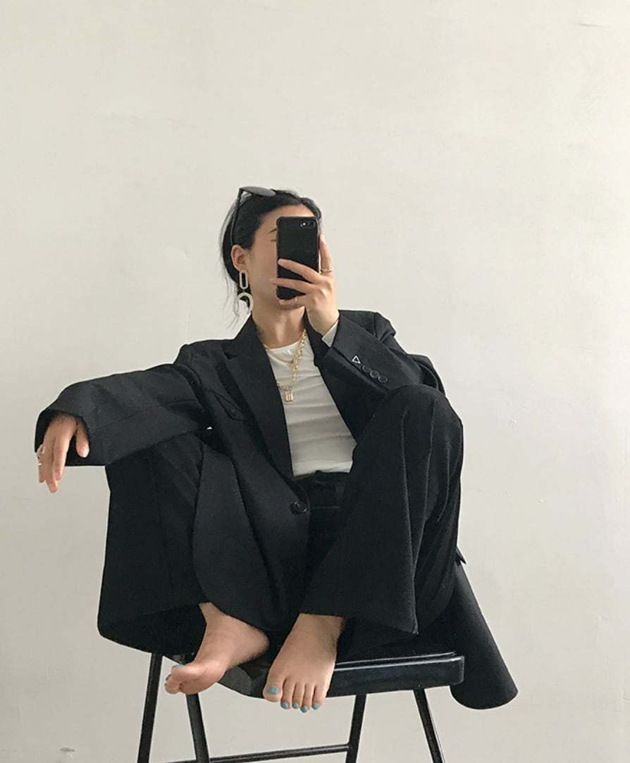 【動画あり】トライアングル金具ポイントジャケット　２色展開 - select store mirror me【動画あり】トライアングル金具ポイントジャケット　２色展開194869270mirror meselect store mirror me194869270S