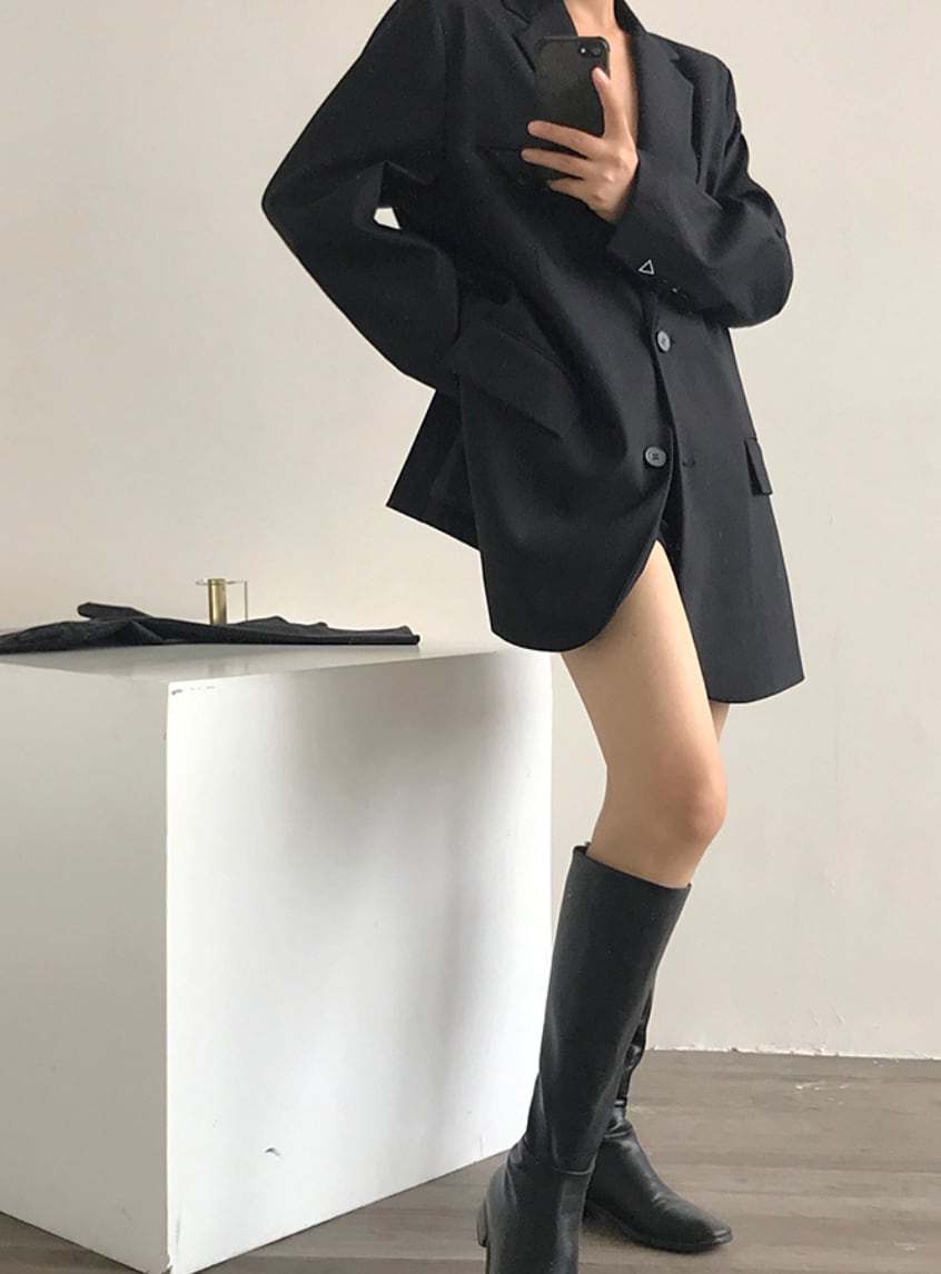 【動画あり】トライアングル金具ポイントジャケット　２色展開 - select store mirror me【動画あり】トライアングル金具ポイントジャケット　２色展開194869270mirror meselect store mirror me194869270S