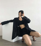 【動画あり】トライアングル金具ポイントジャケット　２色展開 - select store mirror me【動画あり】トライアングル金具ポイントジャケット　２色展開194869270mirror meselect store mirror me194869270S