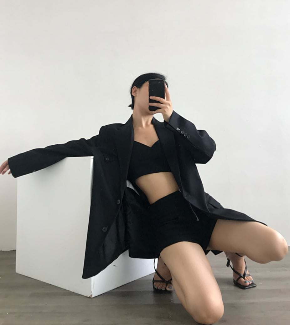 【動画あり】トライアングル金具ポイントジャケット　２色展開 - select store mirror me【動画あり】トライアングル金具ポイントジャケット　２色展開194869270mirror meselect store mirror me194869270S