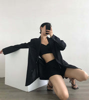 【動画あり】トライアングル金具ポイントジャケット　２色展開 - select store mirror me【動画あり】トライアングル金具ポイントジャケット　２色展開194869270mirror meselect store mirror me194869270S