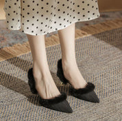 ポイントファーローカットパンプス　２色展開 - select store mirror meポイントファーローカットパンプス　２色展開195214881mirror meselect store mirror me195214881ベージュ22cm