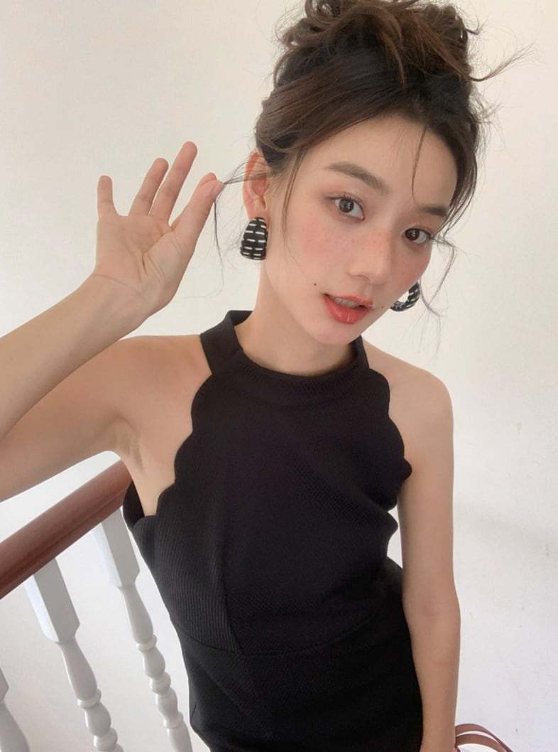 【動画あり】スカラップホルターネックミニワンピース　２色展開 - select store mirror me【動画あり】スカラップホルターネックミニワンピース　２色展開198658322mirror meselect store mirror me198658322ライトグリーンS