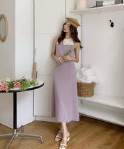 【動画あり】ダブル重ね着風デザインワンピース　２色展開 - select store mirror me【動画あり】ダブル重ね着風デザインワンピース　２色展開198660514mirror meselect store mirror me198660514くすみパープルS