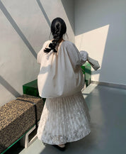 パールフロントシフォンブラウス　２色展開 - select store mirror meパールフロントシフォンブラウス　２色展開198667140mirror meselect store mirror me198667140ホワイト