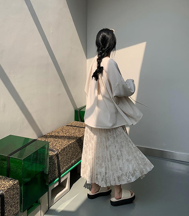 パールフロントシフォンブラウス　２色展開 - select store mirror meパールフロントシフォンブラウス　２色展開198667140mirror meselect store mirror me198667140ホワイト