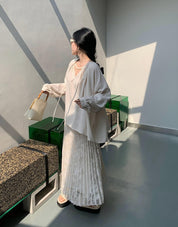 パールフロントシフォンブラウス　２色展開 - select store mirror meパールフロントシフォンブラウス　２色展開198667140mirror meselect store mirror me198667140ホワイト