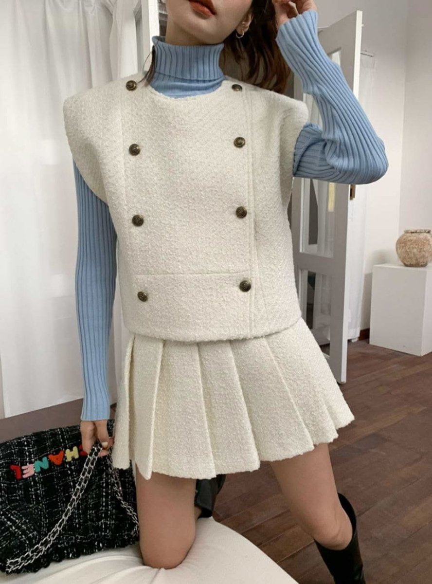 【動画あり】スプリングツイードスカートセットアップ　２色展開 - select store mirror me【動画あり】スプリングツイードスカートセットアップ　２色展開199108763mirror meselect store mirror me199108763ホワイトS
