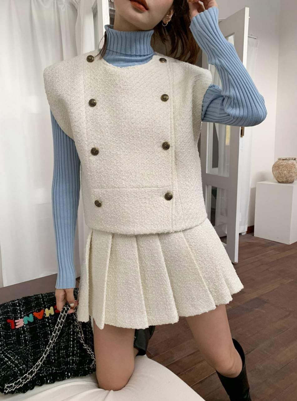 【動画あり】スプリングツイードスカートセットアップ　２色展開 - select store mirror me【動画あり】スプリングツイードスカートセットアップ　２色展開199108763mirror meselect store mirror me199108763ホワイトS
