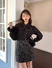 【動画あり】バイカラーフロントビッグフリルブラウス　２色展開 - select store mirror me【動画あり】バイカラーフロントビッグフリルブラウス　２色展開199280809mirror meselect store mirror me199280809ホワイトS
