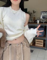 ふんわりニットカーディガン２点セット　２色展開 - select store mirror meふんわりニットカーディガン２点セット　２色展開190041946mirror meselect store mirror me190041946ホワイト