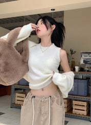 ふんわりニットカーディガン２点セット　２色展開 - select store mirror meふんわりニットカーディガン２点セット　２色展開190041946mirror meselect store mirror me190041946ホワイト
