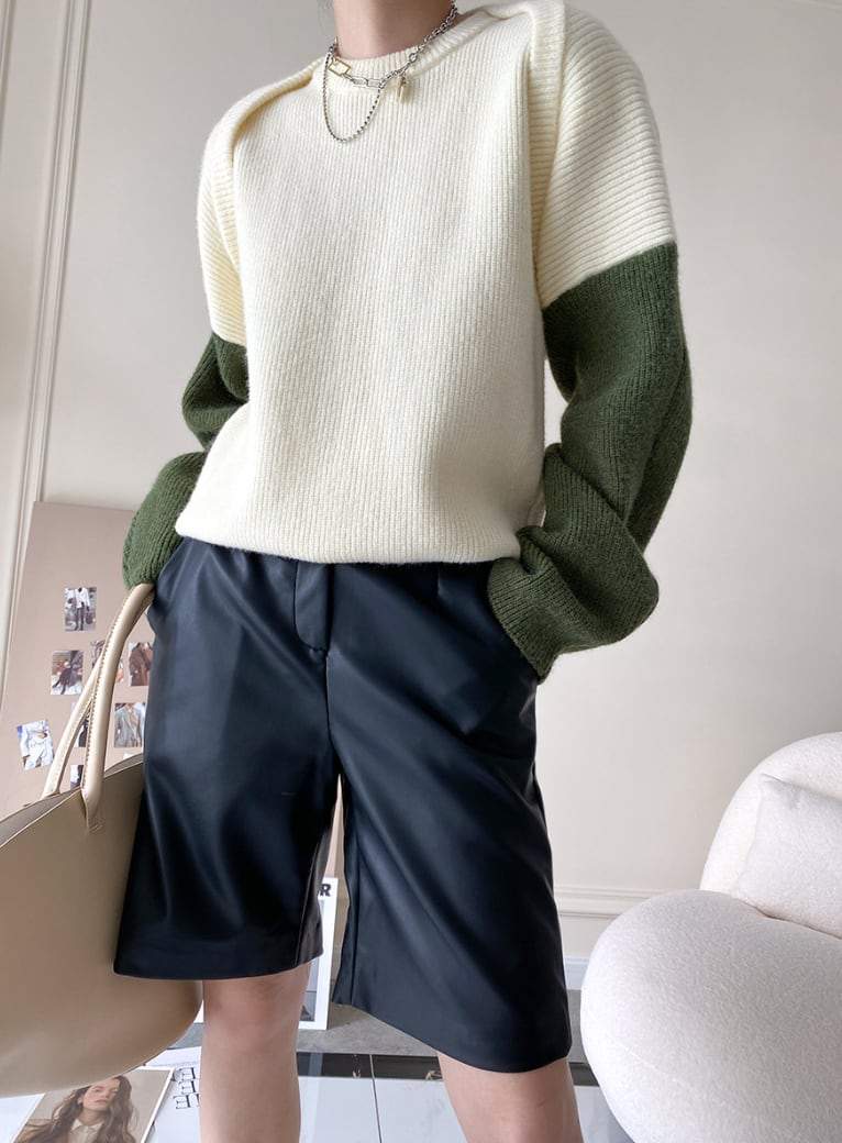 マルチカラー変形ニットトップス２点セット　２色展開 - select store mirror meマルチカラー変形ニットトップス２点セット　２色展開197043525mirror meselect store mirror me197043525ホワイト