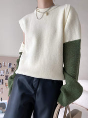 マルチカラー変形ニットトップス２点セット　２色展開 - select store mirror meマルチカラー変形ニットトップス２点セット　２色展開197043525mirror meselect store mirror me197043525ホワイト