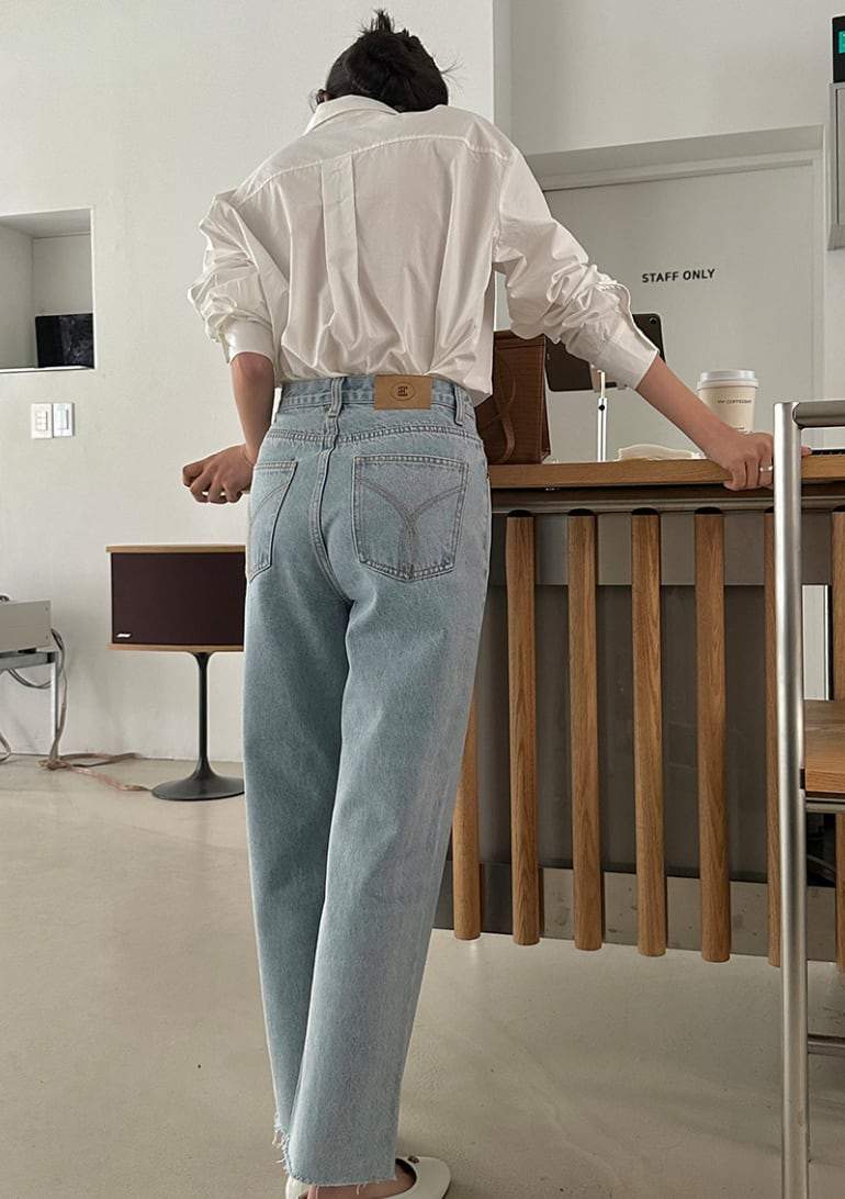 【動画あり】ストレート切りっぱなしブルーデニムパンツ　２色展開 - select store mirror me【動画あり】ストレート切りっぱなしブルーデニムパンツ　２色展開201350302mirror meselect store mirror me201350302ライトブルーS