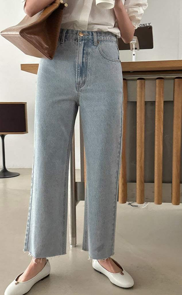 【動画あり】ストレート切りっぱなしブルーデニムパンツ　２色展開 - select store mirror me【動画あり】ストレート切りっぱなしブルーデニムパンツ　２色展開201350302mirror meselect store mirror me201350302ライトブルーS