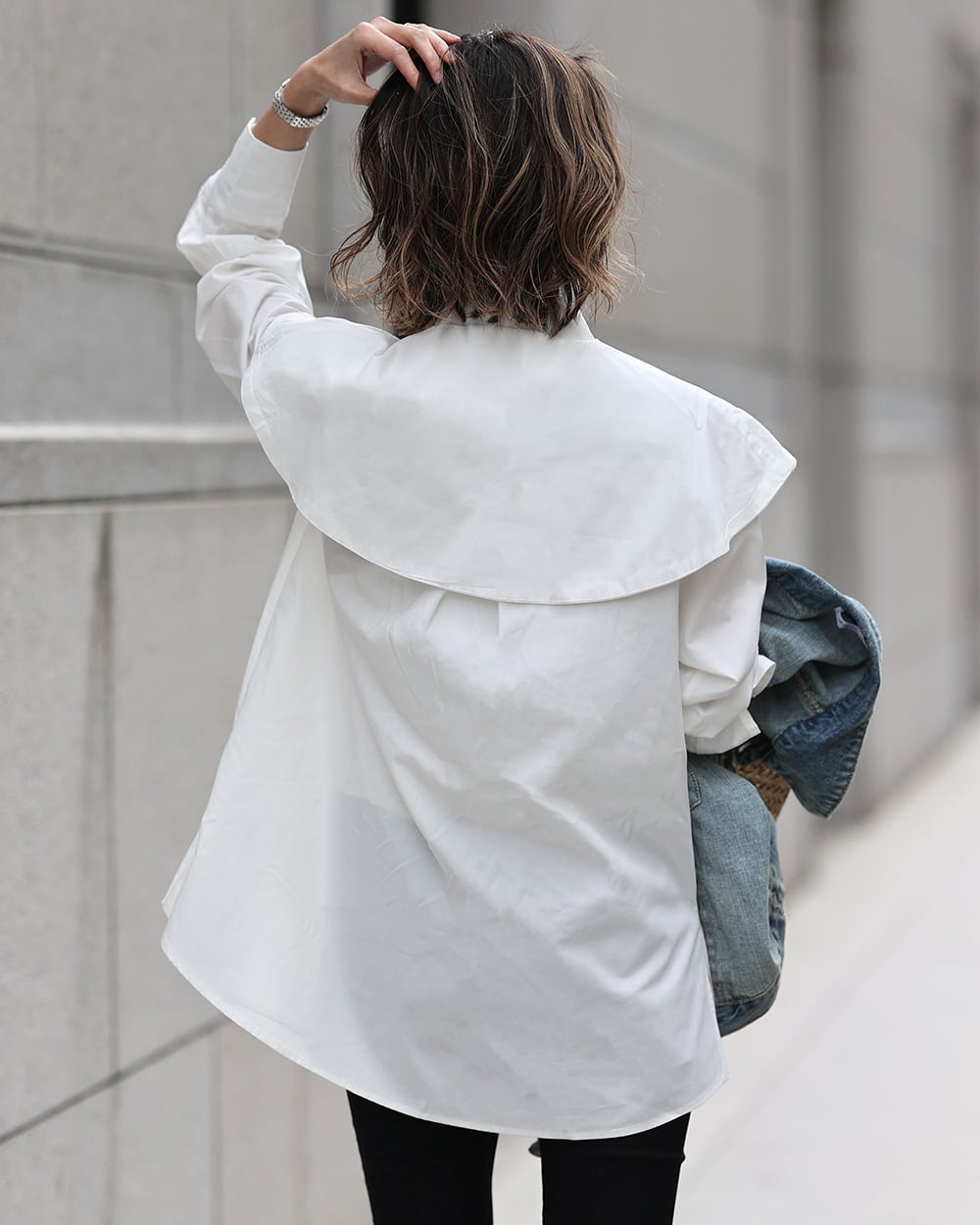 【動画あり】ビックカラー付きとろみブラウス　２色展開 - select store mirror me【動画あり】ビックカラー付きとろみブラウス　２色展開203503771mirror meselect store mirror me203503771ホワイトS