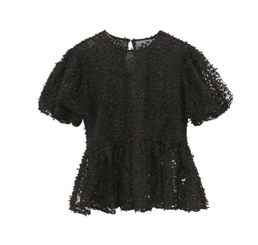 【動画あり】立体フラワーサークルレースブラウス　２色展開 - select store mirror me【動画あり】立体フラワーサークルレースブラウス　２色展開204452633mirror meselect store mirror me204452633ホワイト