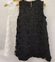 【動画あり】フラワー立体レースサックワンピース　２色展開 - select store mirror me【動画あり】フラワー立体レースサックワンピース　２色展開204459214mirror meselect store mirror me204459214ホワイトS
