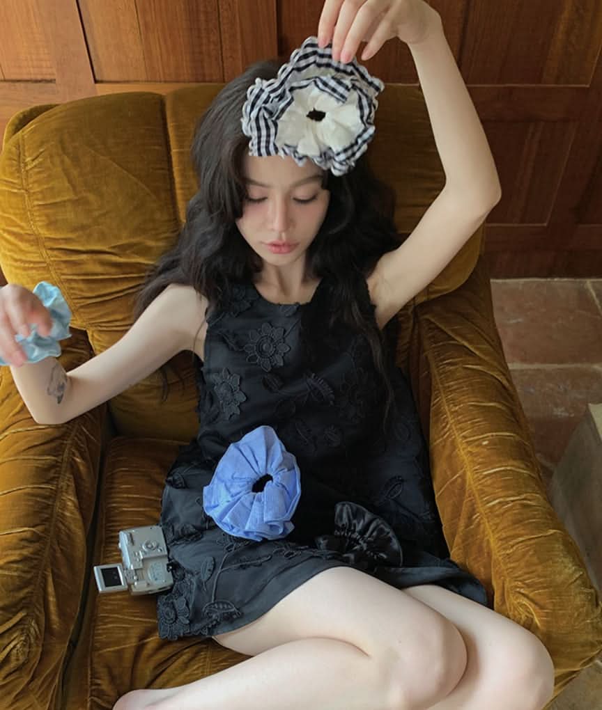 【動画あり】フラワー立体レースサックワンピース　２色展開 - select store mirror me【動画あり】フラワー立体レースサックワンピース　２色展開204459214mirror meselect store mirror me204459214ホワイトS