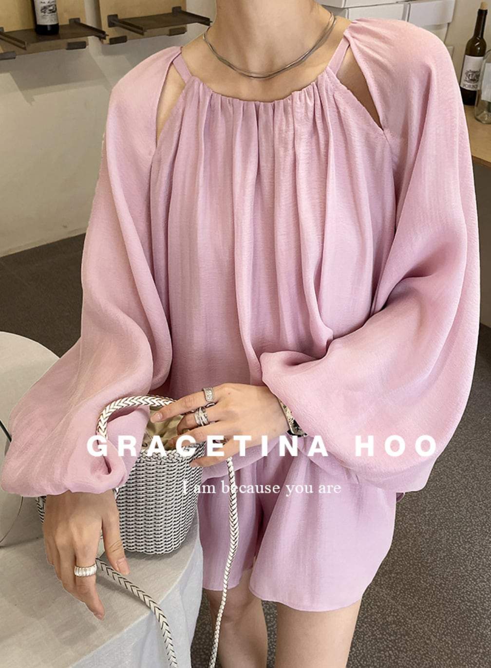 【動画あり】ショルダーカットシフォンフレアセットアップ　２色展開 - select store mirror me【動画あり】ショルダーカットシフォンフレアセットアップ　２色展開204748990mirror meselect store mirror me204748990ホワイトS