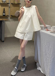 【動画あり】ラメノースリーブパンツセットアップ　２色展開 - select store mirror me【動画あり】ラメノースリーブパンツセットアップ　２色展開204749857mirror meselect store mirror me204749857ホワイトS