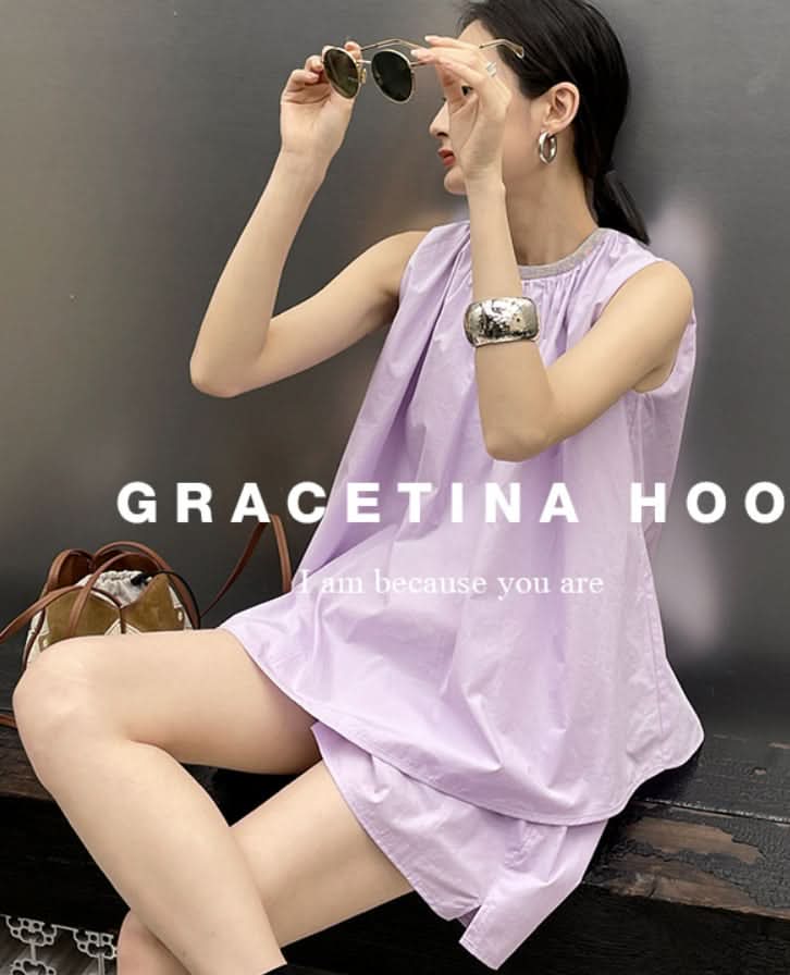【動画あり】ラメノースリーブパンツセットアップ　２色展開 - select store mirror me【動画あり】ラメノースリーブパンツセットアップ　２色展開204749857mirror meselect store mirror me204749857ホワイトS