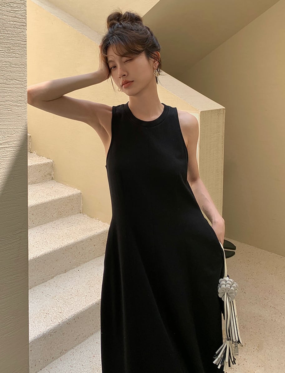 【大人気】ワッフルタンク美シルエットロングワンピース　２色展開 - select store mirror me【大人気】ワッフルタンク美シルエットロングワンピース　２色展開206553665mirror meselect store mirror me206553665ホワイトS