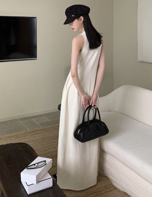 【大人気】ワッフルタンク美シルエットロングワンピース　２色展開 - select store mirror me【大人気】ワッフルタンク美シルエットロングワンピース　２色展開206553665mirror meselect store mirror me206553665ホワイトS