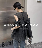【動画あり】ジャガードシフォンカットショルダートップス　２色展開 - select store mirror me【動画あり】ジャガードシフォンカットショルダートップス　２色展開206839458mirror meselect store mirror me206839458イエローS