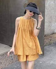 ＜インスタグラマー様ご愛用＞タンクフロントプリーツパンツセットアップ　２色展開 - select store mirror me＜インスタグラマー様ご愛用＞タンクフロントプリーツパンツセットアップ　２色展開206846798mirror meselect store mirror me206846798オレンジS