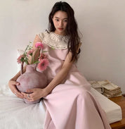 【動画あり】華奢ラウンドカラーストレートワンピース　２色展開 - select store mirror me【動画あり】華奢ラウンドカラーストレートワンピース　２色展開207086288mirror meselect store mirror me207086288ライトピンクS