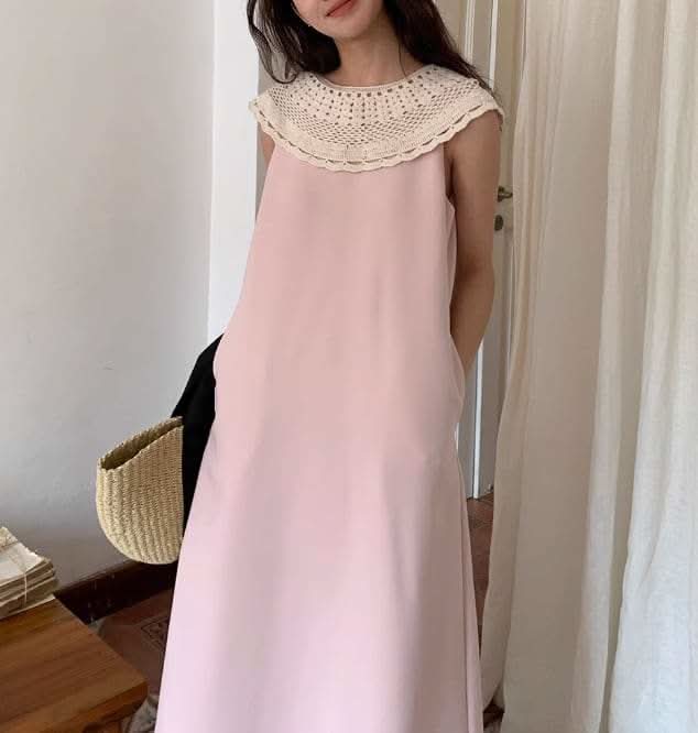 【動画あり】華奢ラウンドカラーストレートワンピース　２色展開 - select store mirror me【動画あり】華奢ラウンドカラーストレートワンピース　２色展開207086288mirror meselect store mirror me207086288ライトピンクS