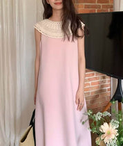 【動画あり】華奢ラウンドカラーストレートワンピース　２色展開 - select store mirror me【動画あり】華奢ラウンドカラーストレートワンピース　２色展開207086288mirror meselect store mirror me207086288ライトピンクS