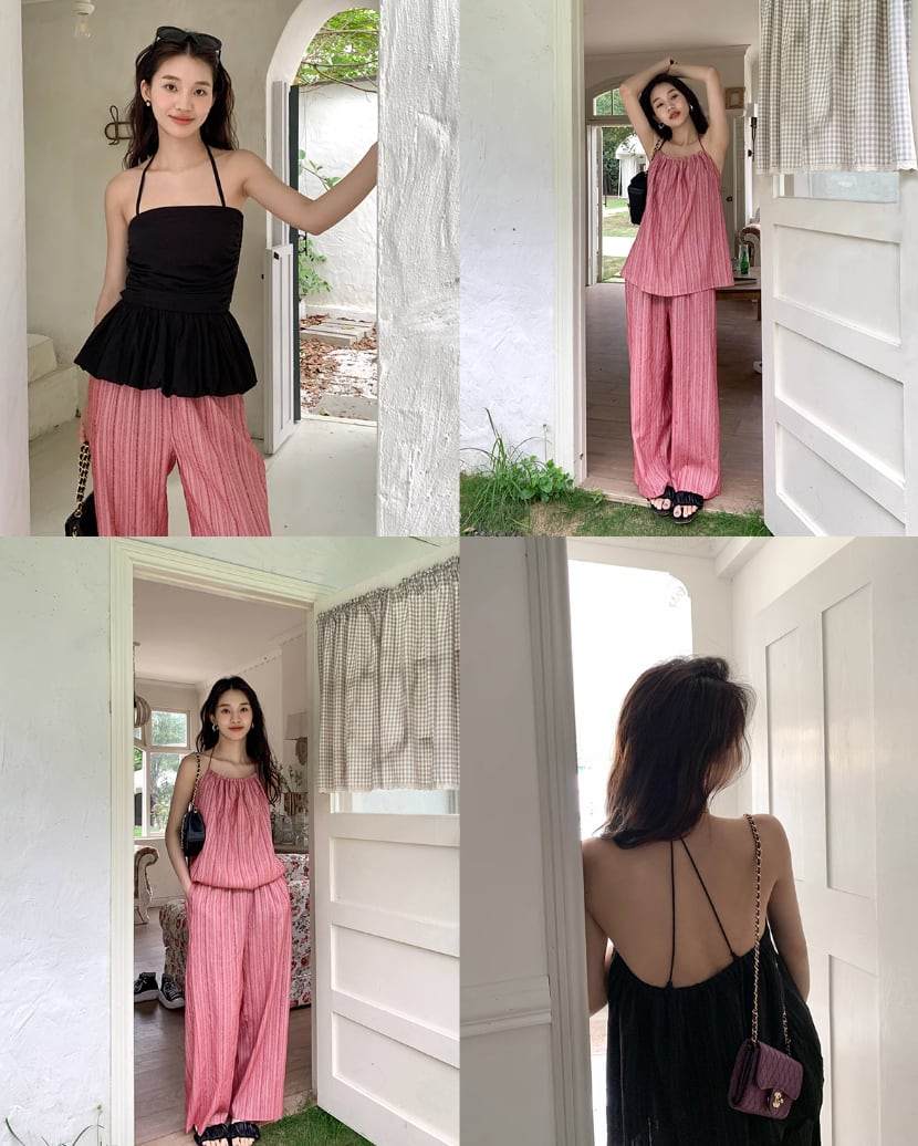 【動画あり】ストライプラインキャミセットアップ　２色展開 - select store mirror me【動画あり】ストライプラインキャミセットアップ　２色展開207088621mirror meselect store mirror me207088621ピンクS
