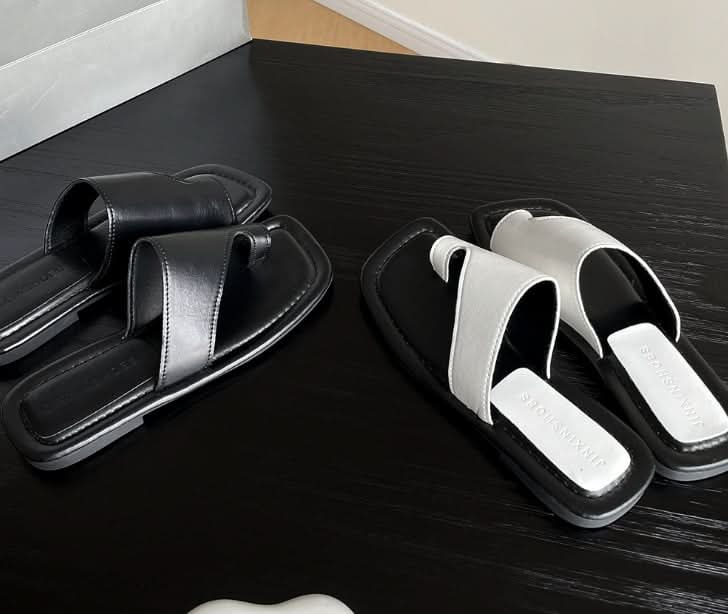 バイカラーシンプルフラットサンダル　２色展開 - select store mirror meバイカラーシンプルフラットサンダル　２色展開208514406mirror meselect store mirror me208514406ホワイト23cm