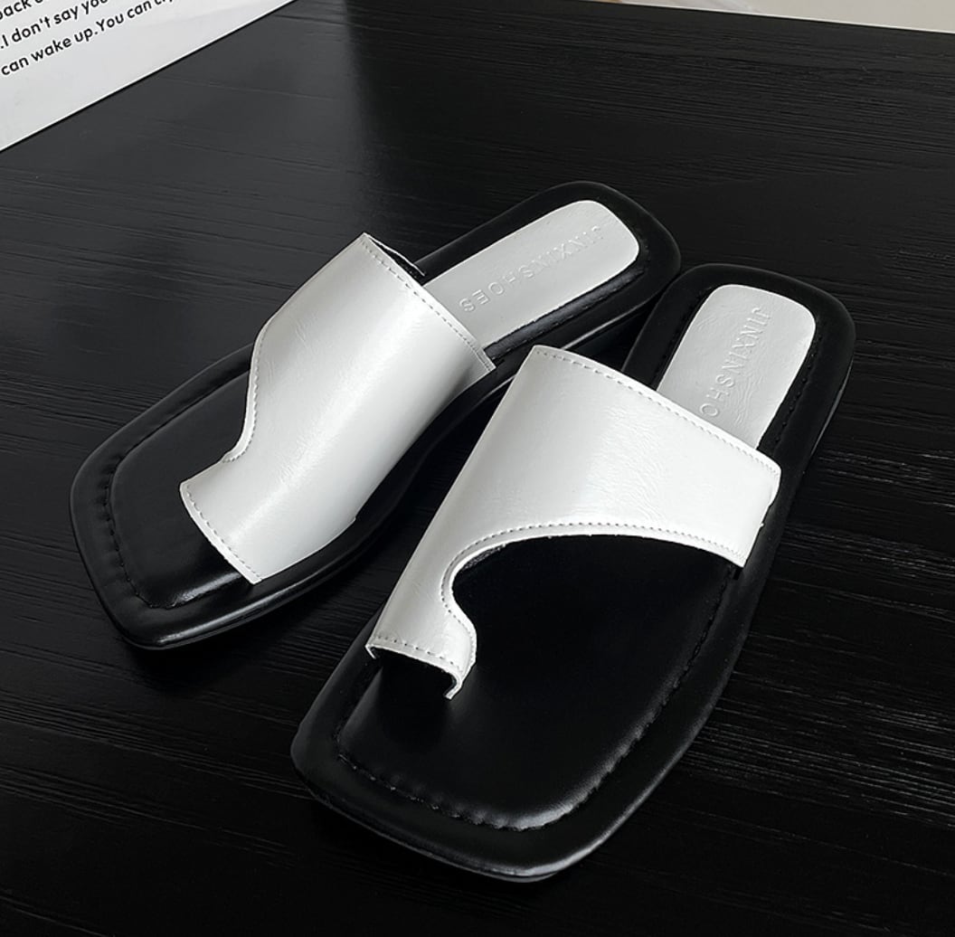バイカラーシンプルフラットサンダル　２色展開 - select store mirror meバイカラーシンプルフラットサンダル　２色展開208514406mirror meselect store mirror me208514406ホワイト23cm