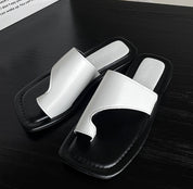 バイカラーシンプルフラットサンダル　２色展開 - select store mirror meバイカラーシンプルフラットサンダル　２色展開208514406mirror meselect store mirror me208514406ホワイト23cm
