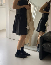 シンプルフレアミニワンピース　２色展開 - select store mirror meシンプルフレアミニワンピース　２色展開209191683mirror meselect store mirror me209191683ホワイト