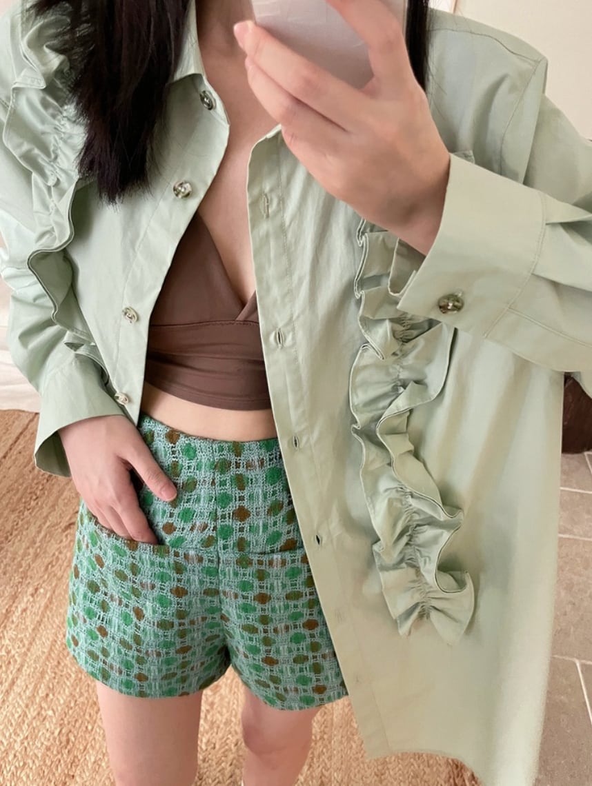【動画あり】カラーツイードシルエットショートパンツ　２色展開 - select store mirror me【動画あり】カラーツイードシルエットショートパンツ　２色展開219004336mirror meselect store mirror me219004336ピンクS