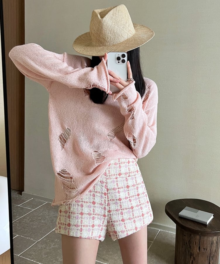 【動画あり】カラーツイードシルエットショートパンツ　２色展開 - select store mirror me【動画あり】カラーツイードシルエットショートパンツ　２色展開219004336mirror meselect store mirror me219004336ピンクS