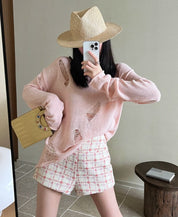 【動画あり】カラーツイードシルエットショートパンツ　２色展開 - select store mirror me【動画あり】カラーツイードシルエットショートパンツ　２色展開219004336mirror meselect store mirror me219004336ピンクS