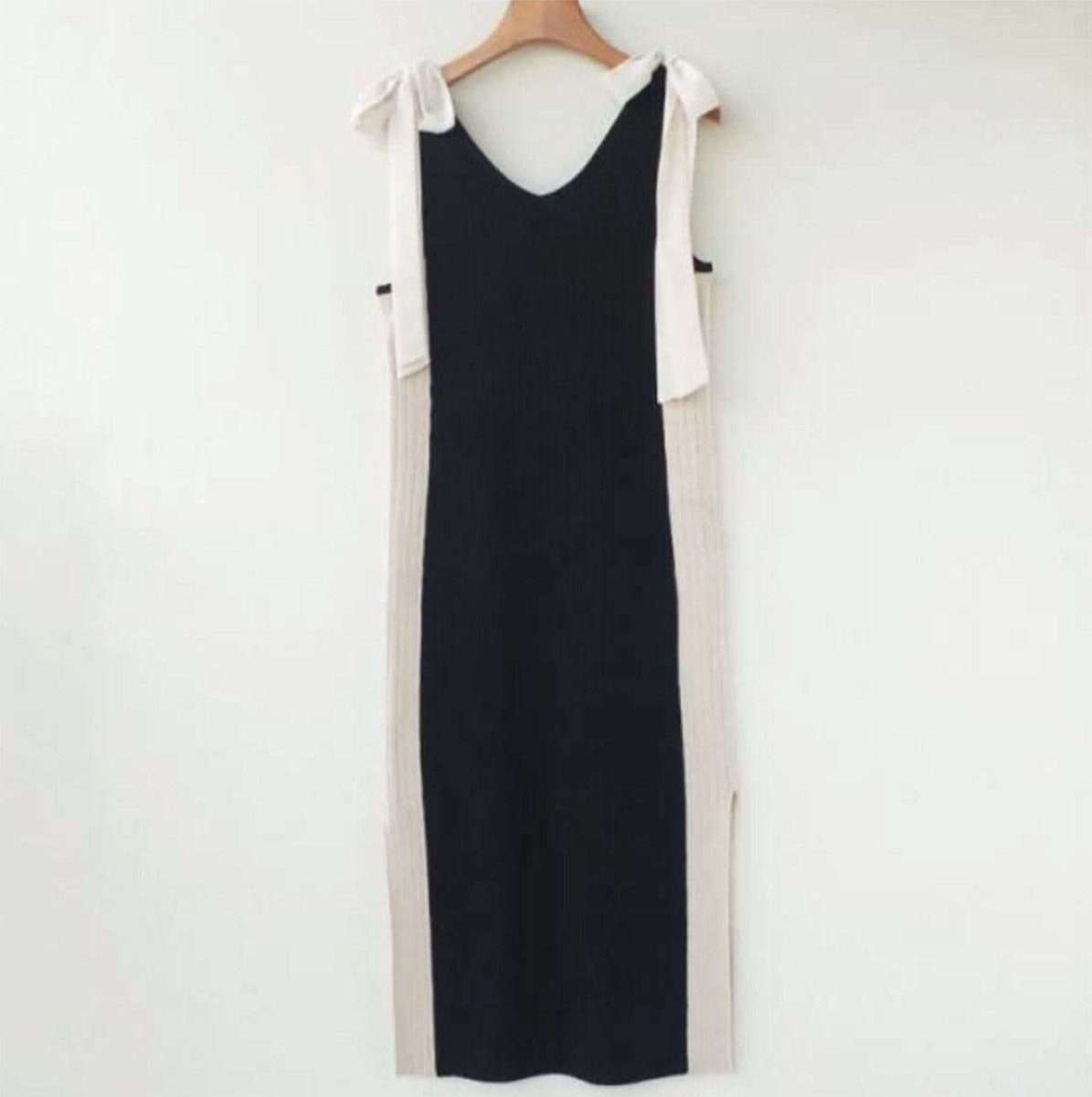＜インスタグラマー様ご愛用＞【動画あり】バイカラーショルダーリボンスリットリブニットワンピース　２色展開 - select store mirror me＜インスタグラマー様ご愛用＞【動画あり】バイカラーショルダーリボンスリットリブニットワンピース　２色展開68654283mirror meselect store mirror me68654283ベージュ