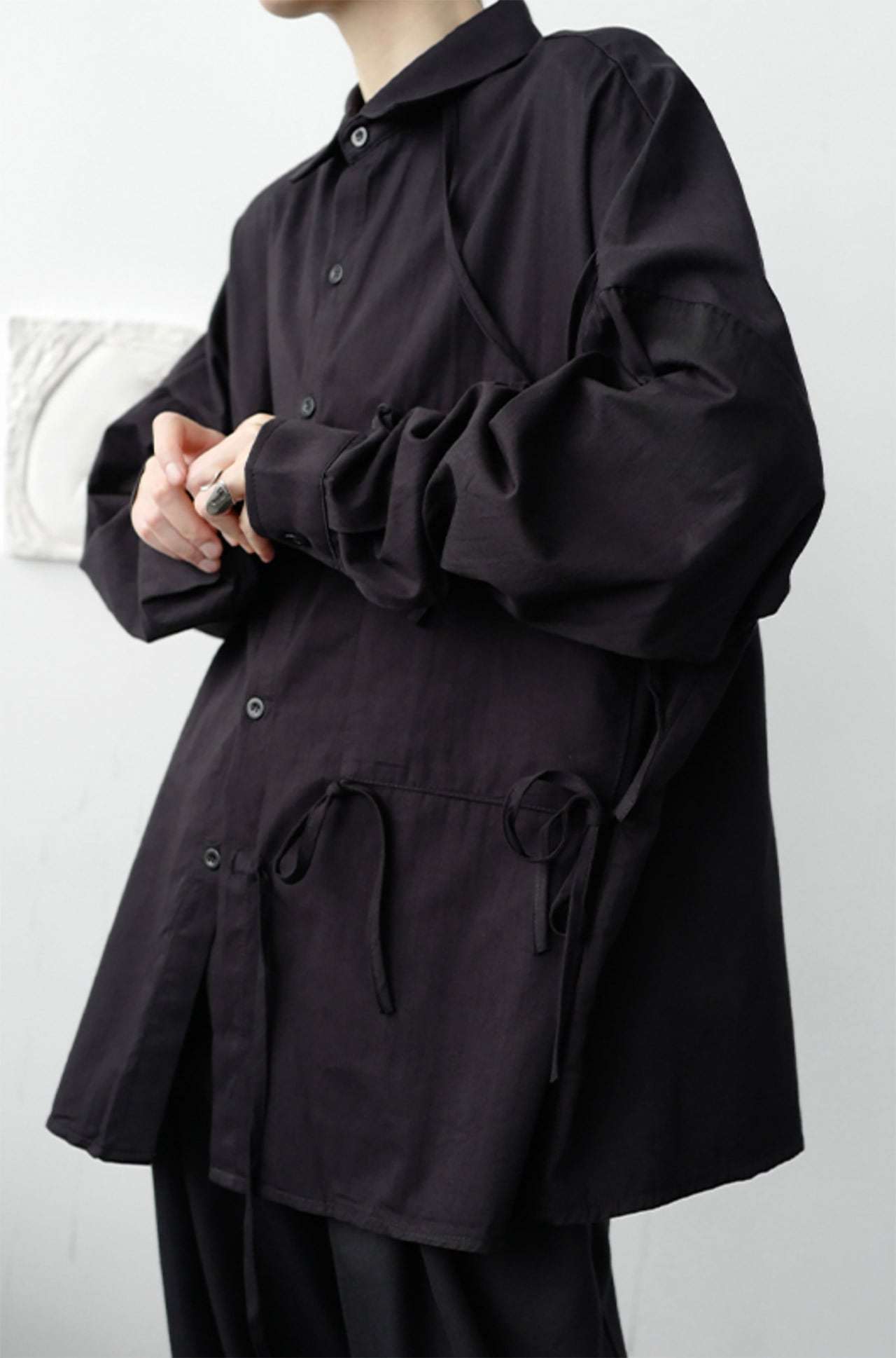 【サイズ展開豊富】アシンメトリーデザイン華奢リボンユニークシャツ　２色展開 - select store mirror me【サイズ展開豊富】アシンメトリーデザイン華奢リボンユニークシャツ　２色展開91329790mirror meselect store mirror me91329790ホワイト S