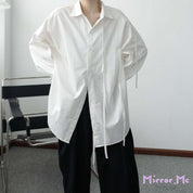 【サイズ展開豊富】アシンメトリーデザイン華奢リボンユニークシャツ　２色展開 - select store mirror me【サイズ展開豊富】アシンメトリーデザイン華奢リボンユニークシャツ　２色展開91329790mirror meselect store mirror me91329790ホワイト S